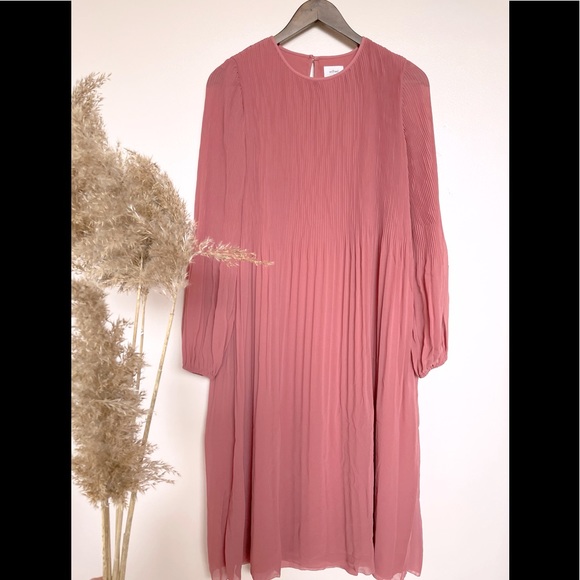 ARITZIA Wilfred Daydreamer Midi Dress Warm Sienna Red - Picture 4 of 9